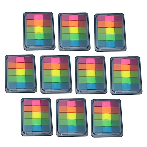 DINHEAROM 10Stücke Teiliges Selbstklebende Indexetiketten Haftnotizen Fluoreszierende Transparente Flaggen für Büro und Schule Wiederverwendbar und Rückstandsfrei Organisieren DINHEAROM 10Stücke Teiliges Selbstklebende Indexetiketten Haftnotizen Fluoreszierende Transparente Flaggen für Büro und Schule Wiederverwendbar und Rückstandsfrei Organisieren von DINHEAROM