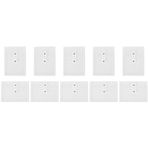 DINHEAROM 10Stücke Transparente Dokumentenumschläge Wiederverwendbare Aktentaschen Material Leicht und Tragbar für Büro und Zuhause Vielseitige Aufbewahrungslösung von DINHEAROM