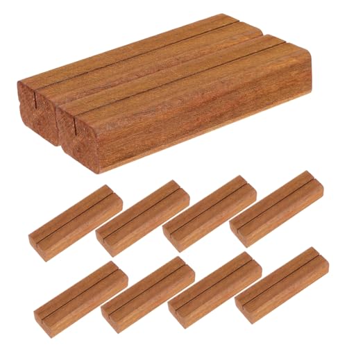 DINHEAROM 10pcs Wood Place Card Inhaber Office Note Inhaber Tischnummer Steht Hochzeitsschildhalter Für Heimrestaurant Und Party DINHEAROM 10pcs Wood Place Card Inhaber Office Note Inhaber Tischnummer Steht Hochzeitsschildhalter Für Heimrestaurant Und Party von DINHEAROM