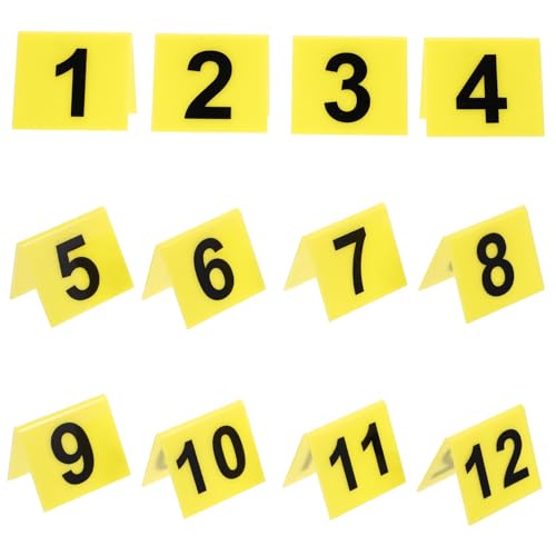DINHEAROM 12 Stück Teiliges V Förmige Nummernmarker aus für Detektivspiele und Halloween Partys Dekorative Nummerntafeln für Mystery Events und Rollenspiele von DINHEAROM