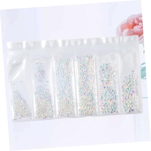 DINHEAROM 1364 Stück Teiliges Nagelkunst Strasssteine Bunte Flache Glassteine in Verschiedenen Langlebige DIY Maniküre Dekoration für Frauen Nageldesign Zubehör von DINHEAROM