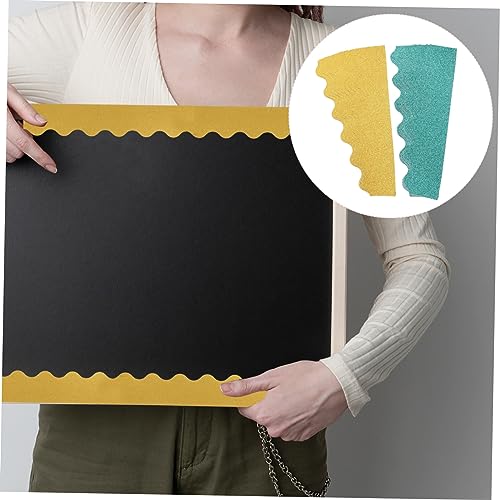 DINHEAROM 2 Sätze Goldene und Grüne Wellenrand Aufkleber Selbstklebend für Klassenzimmer Bulletin Board Dekoration Diy Border Trim mit Baumblatt Muster pro Praktische Schneidbarkeit DINHEAROM 2 Sätze Goldene und Grüne Wellenrand Aufkleber Selbstklebend für Klassenzimmer Bulletin Board Dekoration Diy Border Trim mit Baumblatt Muster pro Praktische Schneidbarkeit von DINHEAROM