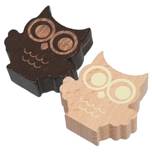 DINHEAROM 2 Stück Mini Holz Kartenhalter Katzenaugen Design für Tischdekoration Menükarten Fotos und Notizen Vielseitiger Holzclip für Hochzeiten und Partys von DINHEAROM