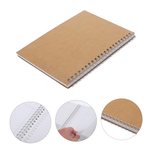 DINHEAROM 2 Stück Teiliges Spiral Notizblock mit Stabilem Hardcover Kariert und Liniert Haushalts und Büro Notizbuch Multifunktionaler Planer für Studenten Lehrer und Berufstätige zur von DINHEAROM