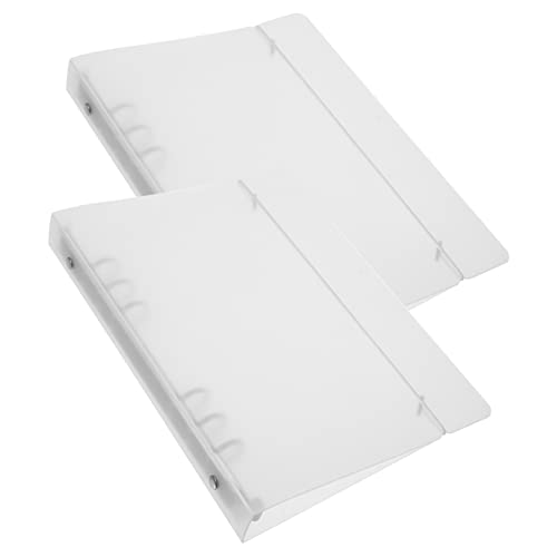 DINHEAROM 2 Stück Transparent PP Notizbuch Ordner Wiederverwendbare Durchsichtige Ringbuch Hülle für Schule Büro und Zuhause Langlebig und Kinderfreundlich DINHEAROM 2 Stück Transparent PP Notizbuch Ordner Wiederverwendbare Durchsichtige Ringbuch Hülle für Schule Büro und Zuhause Langlebig und Kinderfreundlich von DINHEAROM