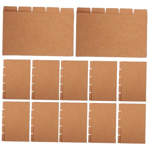 DINHEAROM 20 Sätze Oxford Index Cards für Ordnertrennungen Beschriftbare Tabs Studienhilfe für Organisation und Dokumentation von DINHEAROM