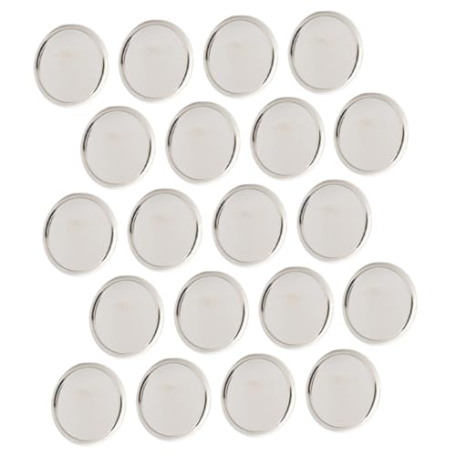 DINHEAROM 20 Stück Buchbinderinge aus Hochwertigem Stabile Lose Binder Discs für Notizbücher und Planer Silberne DIY Binderinge für Langlebige Heftung und Einfache Seitenorganisation von DINHEAROM