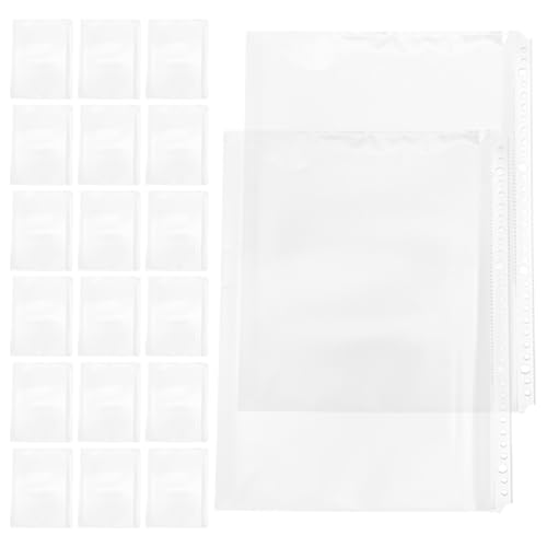 DINHEAROM 20 Stück Dokumentenmappe Klare Hüllen für Rezepte Fotos Zertifikate und Wichtige Dokumente zur Organisation Schutz von Unterlagen DINHEAROM 20 Stück Dokumentenmappe Klare Hüllen für Rezepte Fotos Zertifikate und Wichtige Dokumente zur Organisation Schutz von Unterlagen von DINHEAROM