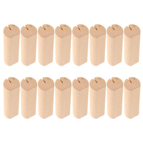 DINHEAROM 20 Stück Teiliges Holz Kartenhalter für Tischdekoration Namensschild und Tischnummernhalter für Hochzeiten Partys und Veranstaltungen Einzigartiges Design Vielseitig Einsetzbar von DINHEAROM