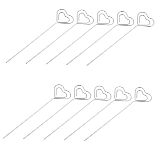 DINHEAROM 20Stücke Herzförmiger Fotohalter aus Langlebige Kartenständer für Hochzeit und Party Stilvolle Tischkartenhalter mit Eleganten Design Notizklemmen von DINHEAROM