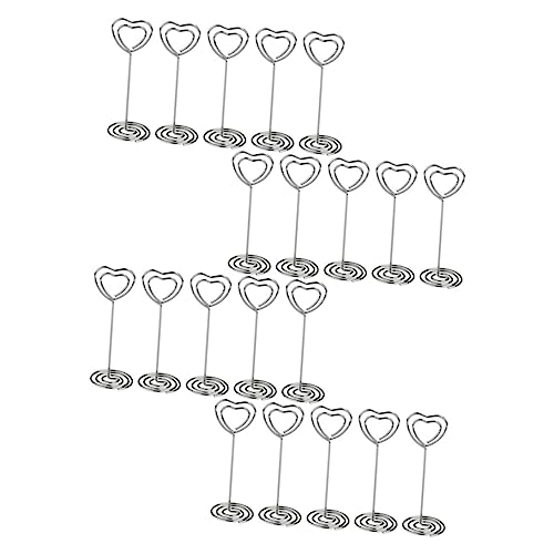 DINHEAROM 20Stücke Kreative Visitenkartenclips Wiederverwendbare Memo Halter für Tischdekoration für Hochzeiten und Feiern von DINHEAROM