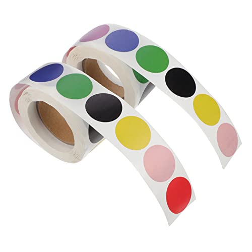 DINHEAROM 2Rollen Kreative Farbige Punktaufkleber pro Selbstklebende für DIY Kinderzimmer Scrapbooking Bürobedarf DINHEAROM 2Rollen Kreative Farbige Punktaufkleber pro Selbstklebende für DIY Kinderzimmer Scrapbooking Bürobedarf von DINHEAROM