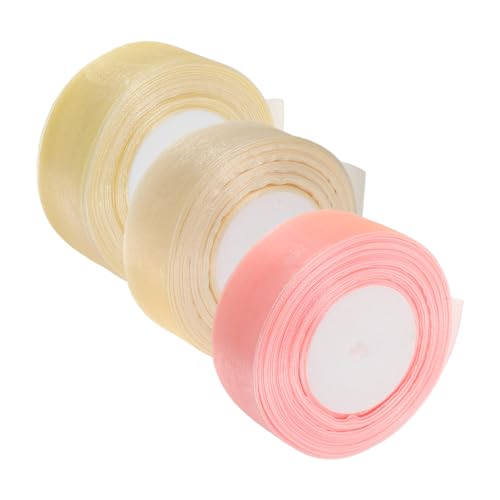 DINHEAROM 3 Rollen Transparentes Organza Geschenkband für Diy Bow Making und Dekoration Yards Elegante Wiederverwendbare und Langlebige Schleifen für Hochzeiten Geburtstagsgeschenke und DINHEAROM 3 Rollen Transparentes Organza Geschenkband für Diy Bow Making und Dekoration Yards Elegante Wiederverwendbare und Langlebige Schleifen für Hochzeiten Geburtstagsgeschenke und von DINHEAROM