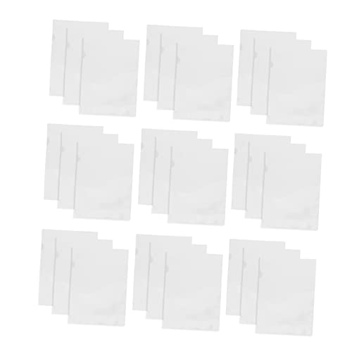 DINHEAROM 30 Stück Förmige Dateiordner Transparente Dokumententaschen aus Leichtem Wasserdichtem Material zur Organisation von Unterlagen für Schule Büro und Reisen von DINHEAROM