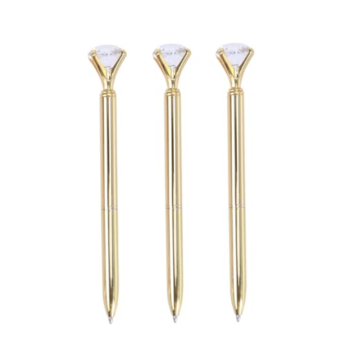 DINHEAROM 3Stücke Kugelschreiber mit Großem Diamant Eleganter Metallkugelschreiber für Schule und Büro für Abschluss und Mitarbeiterbenefits DINHEAROM 3Stücke Kugelschreiber mit Großem Diamant Eleganter Metallkugelschreiber für Schule und Büro für Abschluss und Mitarbeiterbenefits von DINHEAROM