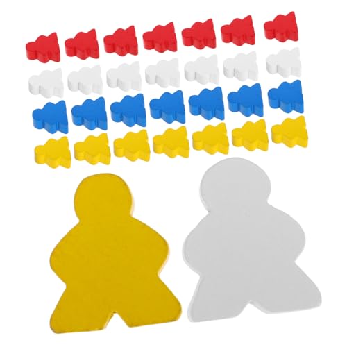 DINHEAROM 40 Stück Holzfiguren für Brettspiele Teiliges Stabilen Holzspielstücken für Unterricht und Ersatzteile für Schach und Gesellschaftsspiele Farbenfrohe Spieltoken DINHEAROM 40 Stück Holzfiguren für Brettspiele Teiliges Stabilen Holzspielstücken für Unterricht und Ersatzteile für Schach und Gesellschaftsspiele Farbenfrohe Spieltoken von DINHEAROM