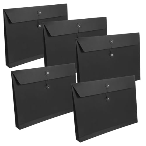 DINHEAROM 5 Stück Dokumententaschen aus Kraftpapier mit Schnurverschluss Robuste Aufbewahrung für Büro Schule und Zuhause für Dokumente Quittungen und Karten DINHEAROM 5 Stück Dokumententaschen aus Kraftpapier mit Schnurverschluss Robuste Aufbewahrung für Büro Schule und Zuhause für Dokumente Quittungen und Karten von DINHEAROM