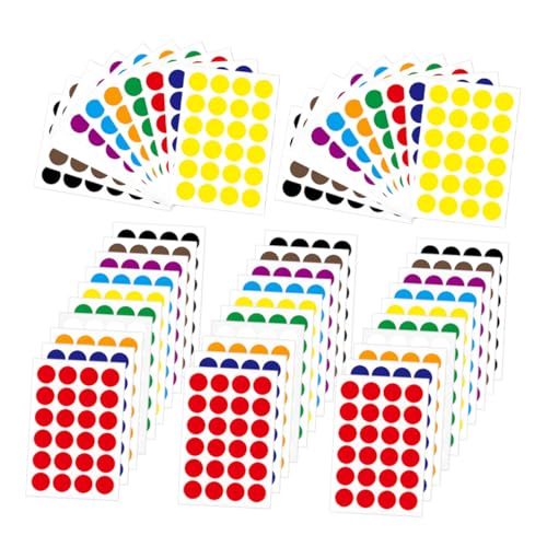 DINHEAROM 50 Blatt Klebepunkte Selbstklebende Runde Aufkleber Farben Farbige Dot Sticker für Beschriftung Markierung und DIY Projekte DINHEAROM 50 Blatt Klebepunkte Selbstklebende Runde Aufkleber Farben Farbige Dot Sticker für Beschriftung Markierung und DIY Projekte von DINHEAROM