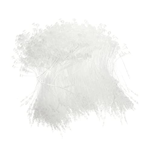 DINHEAROM 5000Stücke Transparente Kunststoffverschlüsse für Preisschilder Schnappverschlüsse zur Sicheren Befestigung Kleidung Schuhen und Accessoires Einfach von DINHEAROM