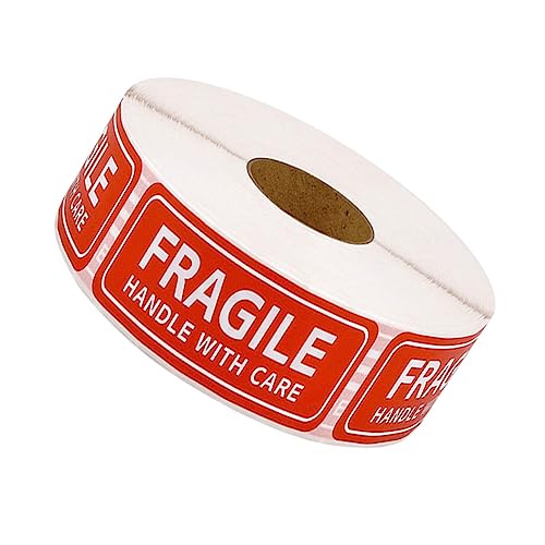 DINHEAROM 500Stücke Fragile Aufkleber mit Pflegehinweisen Selbstklebende Warnetiketten für Sicheren Versand und Verpackung Stark Haftend für Kartons Koffer DINHEAROM 500Stücke Fragile Aufkleber mit Pflegehinweisen Selbstklebende Warnetiketten für Sicheren Versand und Verpackung Stark Haftend für Kartons Koffer von DINHEAROM