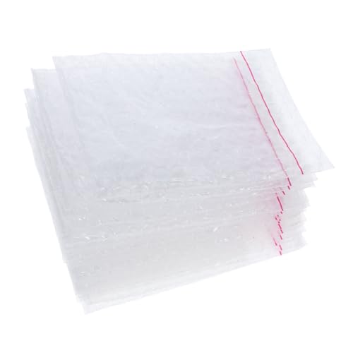 DINHEAROM 50Stücke Selbstversiegelnde Luftpolster Versandtaschen Dicke Blasenumschläge aus Pe Material für Sicheren Versand von Make Up Kleinen Produkten Robust von DINHEAROM