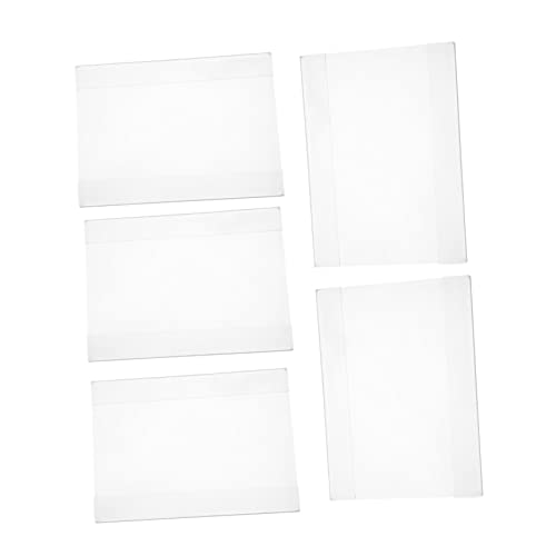 DINHEAROM 5Stücke Acryl Tag Halter Stabil für Preisanzeigen Etikettenhalter für Supermärkte Geschäfte Tische Regale Werbezwecke Einfaches Design von DINHEAROM