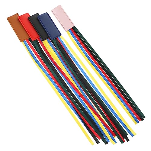 DINHEAROM 5Stücke Teiliges Lederband Lesezeichen Dekorative Buchmarker aus Robustem für Büro und Schule Praktische Lesehilfen DINHEAROM 5Stücke Teiliges Lederband Lesezeichen Dekorative Buchmarker aus Robustem für Büro und Schule Praktische Lesehilfen von DINHEAROM
