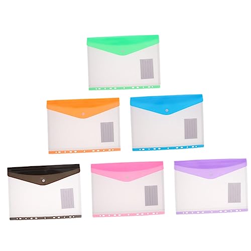 DINHEAROM 6 Stück Dokumententaschen mit Druckknopf Transparente Aufbewahrungstaschen für Büroorganisation für Schüler und Mitarbeiter Vielseitige Nutzung DINHEAROM 6 Stück Dokumententaschen mit Druckknopf Transparente Aufbewahrungstaschen für Büroorganisation für Schüler und Mitarbeiter Vielseitige Nutzung von DINHEAROM