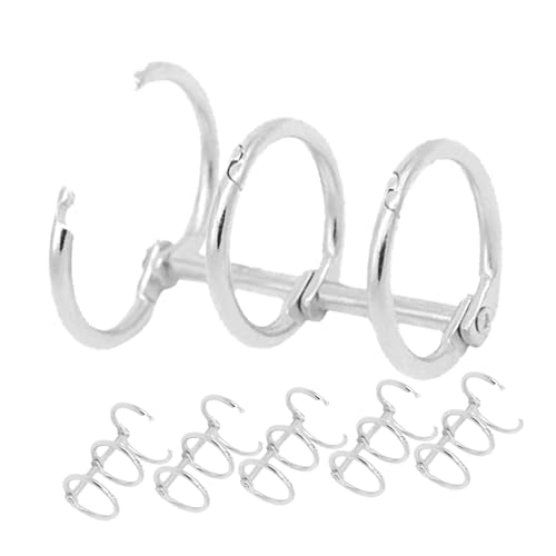 DINHEAROM 6 Stück Teiliges Metall buchringe Dreiloch Aktivierungsringe für DIY Ordner Langlebige Ringordner Clips für Büro Künstler Studenten und Scrapbooking DINHEAROM 6 Stück Teiliges Metall buchringe Dreiloch Aktivierungsringe für DIY Ordner Langlebige Ringordner Clips für Büro Künstler Studenten und Scrapbooking von DINHEAROM
