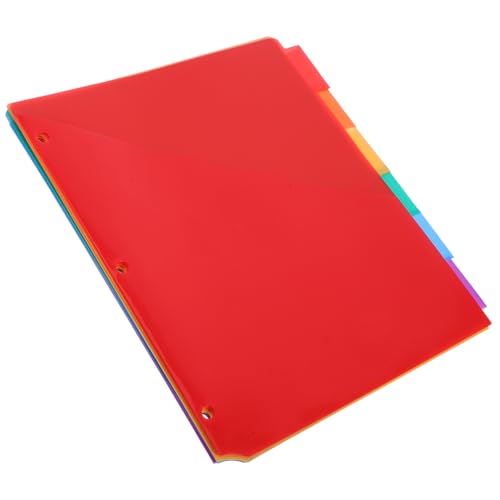 DINHEAROM 6 Stück Teiliges Ringbuch Trennblätter mit Taschen und Index für Ring Ordner Bunte Robuste Kunststofftrennblätter für Schule und Büro Organisieren Wichtiger Dokumente DINHEAROM 6 Stück Teiliges Ringbuch Trennblätter mit Taschen und Index für Ring Ordner Bunte Robuste Kunststofftrennblätter für Schule und Büro Organisieren Wichtiger Dokumente von DINHEAROM