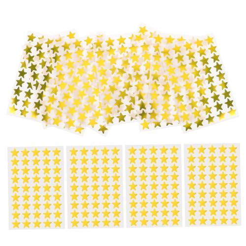 DINHEAROM 60 Blatt Selbstklebende Goldene Sternaufkleber für Glänzende Metallic Aufkleber für Belohnungen im Klassenzimmer Zuhause und Bastelprojekte DINHEAROM 60 Blatt Selbstklebende Goldene Sternaufkleber für Glänzende Metallic Aufkleber für Belohnungen im Klassenzimmer Zuhause und Bastelprojekte von DINHEAROM