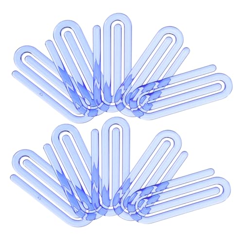 DINHEAROM 60 Stück Kleine Blaue Büroklammern Flexible Lesezeichen Clips aus Robustem Kunststoff für Notizen Fotos und Scrapbooking Kreative Büroorganisation von DINHEAROM