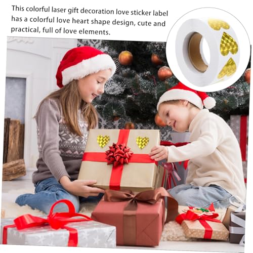 DINHEAROM Bunte Herzaufkleber Selbstklebend Herzförmige Etiketten für Geschenkverpackung DIY Dekoration Umschlag Sealing Labels Goldfarben für Hochzeit Valentinstag Scrapbooking DINHEAROM Bunte Herzaufkleber Selbstklebend Herzförmige Etiketten für Geschenkverpackung DIY Dekoration Umschlag Sealing Labels Goldfarben für Hochzeit Valentinstag Scrapbooking von DINHEAROM