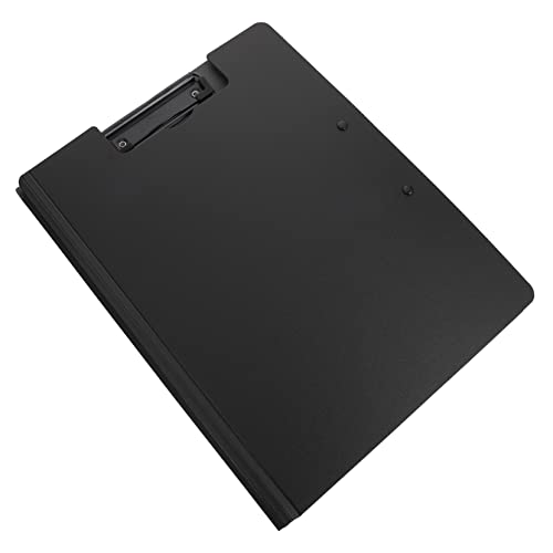 DINHEAROM Datei Zwischenablage Vertikaler Dokumenten Organizer Clip Schreibunterlage für Büro Schule und Konferenzen Schwarzes Design mit Glatten Kanten Praktisch von DINHEAROM