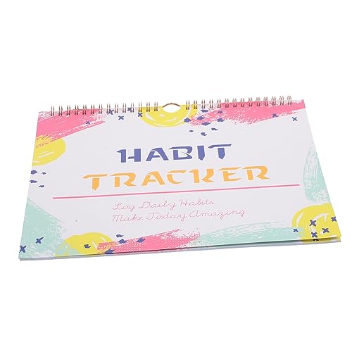 DINHEAROM Gewohnheitstracker Kalender Praktischer Planer für und Workouts Motivationsjournal für Monatliche Gewohnheitsverfolgung für Persönliche Entwicklung von DINHEAROM
