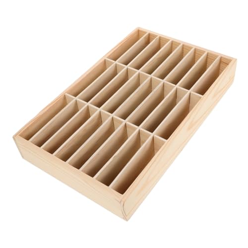 DINHEAROM Holz Handy Aufbewahrungsbox mit Multi Fächern Kompakter Desktop Organizer Telefon und Kartenhalter für Büro Klassenzimmer Konferenzraum Platzsparende Sortierbox aus Naturholz DINHEAROM Holz Handy Aufbewahrungsbox mit Multi Fächern Kompakter Desktop Organizer Telefon und Kartenhalter für Büro Klassenzimmer Konferenzraum Platzsparende Sortierbox aus Naturholz von DINHEAROM