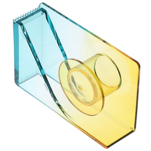 DINHEAROM Kleiner Klebebandspender Tragbarer Klebebandhalter Professioneller Klebebandschneider Kompakter Tape Dispenser für Büro Zuhause Einfaches Schneiden von Geschenkband von DINHEAROM