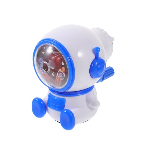 DINHEAROM Handgekurbelter Bleistiftspitzer Tragbarer Cartoon Bleistiftspitzer Einstellbare Dicke für Schule und Büro Kawaii Astronauten Design von DINHEAROM