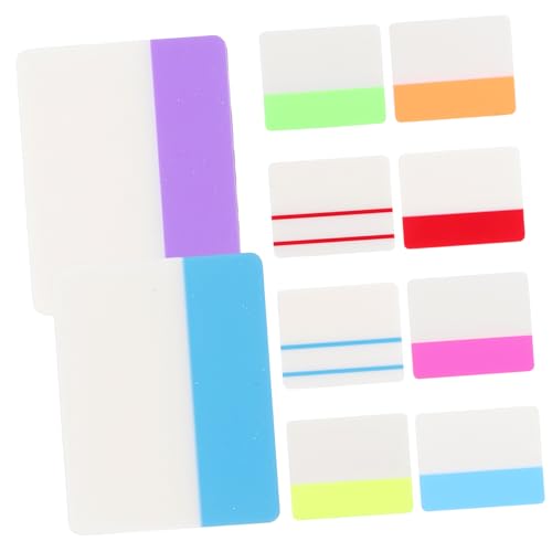 DINHEAROM Memo Aufkleber Kleine Selbstklebende Notizblöcke Transparente Buchmarkierungs Pads für Büro Schule und Zuhause Praktisch und Wiederverwendbar von DINHEAROM