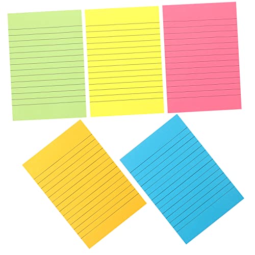 DINHEAROM Notizaufkleber Leuchtenden Farben Selbstklebende Memo Pads für Büro Schule und Zuhause für Aufgabenlisten und Wichtige Notizen von DINHEAROM