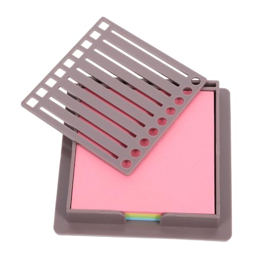 DINHEAROM Notizspender mit Schablone Praktischer Organizer für Notizblätter Farben Haftnotizen Robuster Schreibtisch Organizer für Büro und Zuhause für Studenten und Lehrer von DINHEAROM