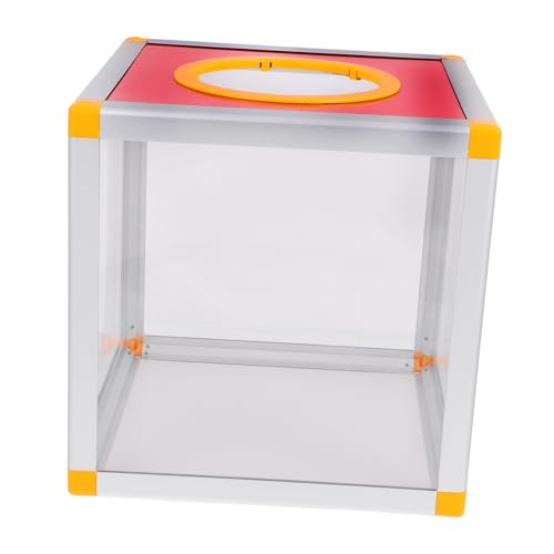 DINHEAROM Rote Transparente Losbox aus Aluminium und MDF Vielseitige Spenden und Vorschlagsbox für Parteien Abstimmungen Spiele und Fundraising Einfach zu Montieren Großes Fassungsvermögen DINHEAROM Rote Transparente Losbox aus Aluminium und MDF Vielseitige Spenden und Vorschlagsbox für Parteien Abstimmungen Spiele und Fundraising Einfach zu Montieren Großes Fassungsvermögen von DINHEAROM