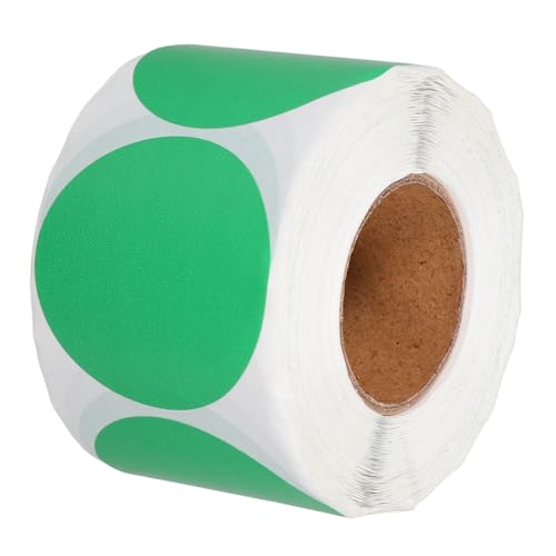 DINHEAROM Runde Aufkleber Matte Oberfläche Selbstklebende Etiketten Druckbares Labelpapier Für Lagerhaltung und Organisation Grün DINHEAROM Runde Aufkleber Matte Oberfläche Selbstklebende Etiketten Druckbares Labelpapier Für Lagerhaltung und Organisation Grün von DINHEAROM