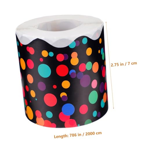 DINHEAROM Schwarze Bulletin Board Border Sticker Selbstklebende Farbige Rundpunkt Randdekoration für Klassenzimmer Tafel und Pinnwand Einfache Anwendung Starke Haftung Vielseitig für Schule DINHEAROM Schwarze Bulletin Board Border Sticker Selbstklebende Farbige Rundpunkt Randdekoration für Klassenzimmer Tafel und Pinnwand Einfache Anwendung Starke Haftung Vielseitig für Schule von DINHEAROM