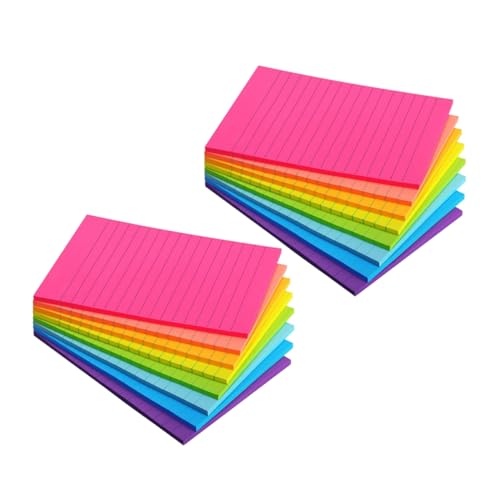 DINHEAROM Selbstklebende Memo Pads Bunten Farben Vielseitige Notizblöcke für Schule Büro und Zuhause Praktische Haftnotizen ohne Rückstände für Dokumente und Organisation DINHEAROM Selbstklebende Memo Pads Bunten Farben Vielseitige Notizblöcke für Schule Büro und Zuhause Praktische Haftnotizen ohne Rückstände für Dokumente und Organisation von DINHEAROM