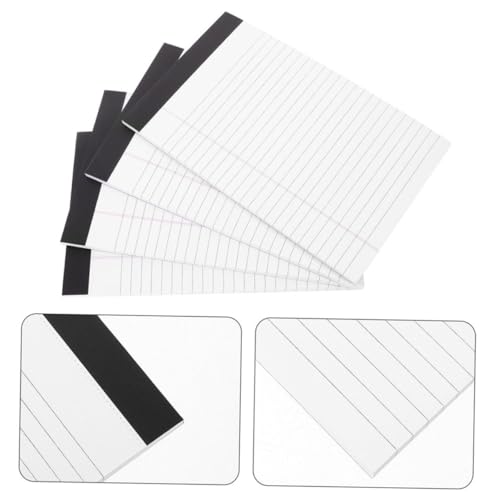 DINHEAROM Tearable Lined Notepad Tragbares Notizbuch für Büro und Schule Perforiertes Design für Notizen und Organisation Weiß von DINHEAROM