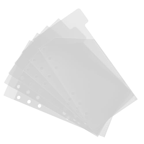 DINHEAROM Teiliges Binder Pouches Aufnahme Transparente Kunststoff Umschläge für Bargeld und Dokumente Stabile Reißfeste Organizer Taschen für Budgetplaner und Notizbuch Zubehör von DINHEAROM