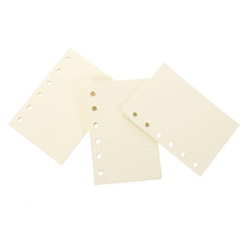DINHEAROM Teiliges Notizbuch Nachfüllset Kariert Liniert Blanko Ringbuch Nachfüllpapier für Planer Tagebuch Organizer Glattes Schreibpapier für Büro und Zuhause von DINHEAROM