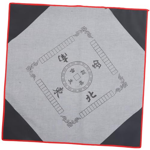 DINHEAROM rutschfeste Mahjong Matte Geräuschreduzierende Tischdecke für Mahjong Spiele zu Hause mit Vier Taschen für Karten und Mobilgeräte Einfach zu Lagern Transportieren Zufällige Farbe DINHEAROM rutschfeste Mahjong Matte Geräuschreduzierende Tischdecke für Mahjong Spiele zu Hause mit Vier Taschen für Karten und Mobilgeräte Einfach zu Lagern Transportieren Zufällige Farbe von DINHEAROM