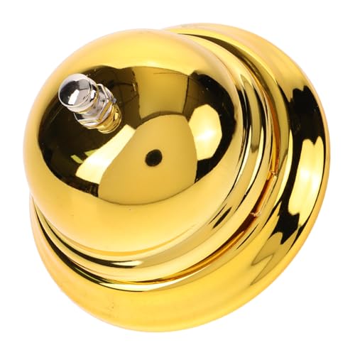 Klassische Goldene Serviceglocke Handbetätigte Empfangsglocke für Restaurant Hotel und Schule Robuste Tischklingel aus Hochwertigem Material Laut und Deutlich Klassische Goldene Serviceglocke Handbetätigte Empfangsglocke für Restaurant Hotel und Schule Robuste Tischklingel aus Hochwertigem Material Laut und Deutlich von DINHEAROM